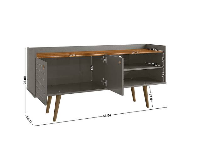 Corriedale Gray 54 in. Console - Thumbnail - Image 9