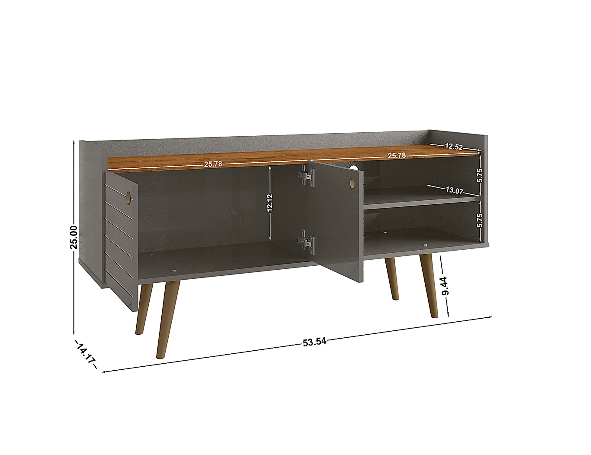 Corriedale Gray 54 in. Console - Image 9