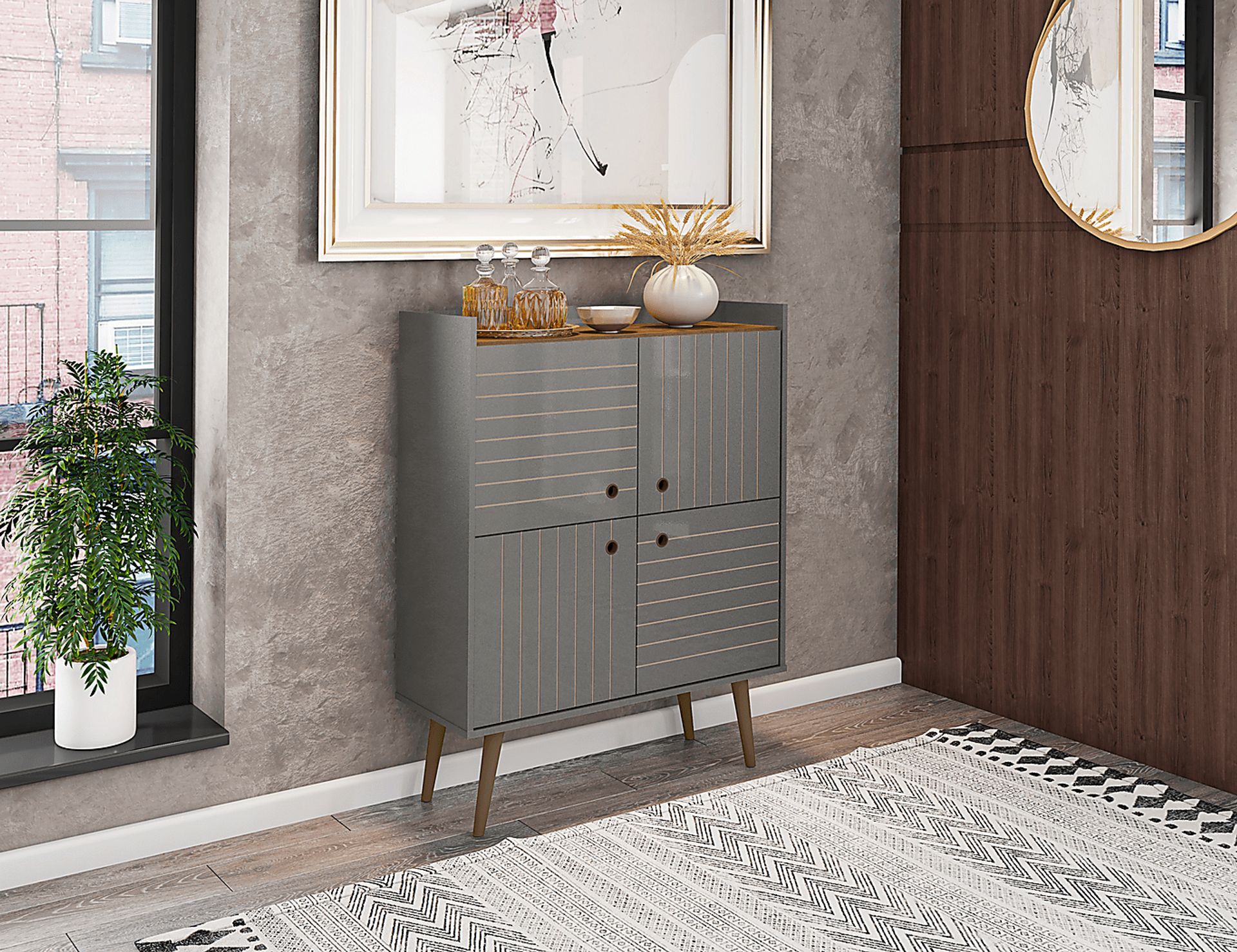 Corriedale Gray Accent Cabinet - Image 2