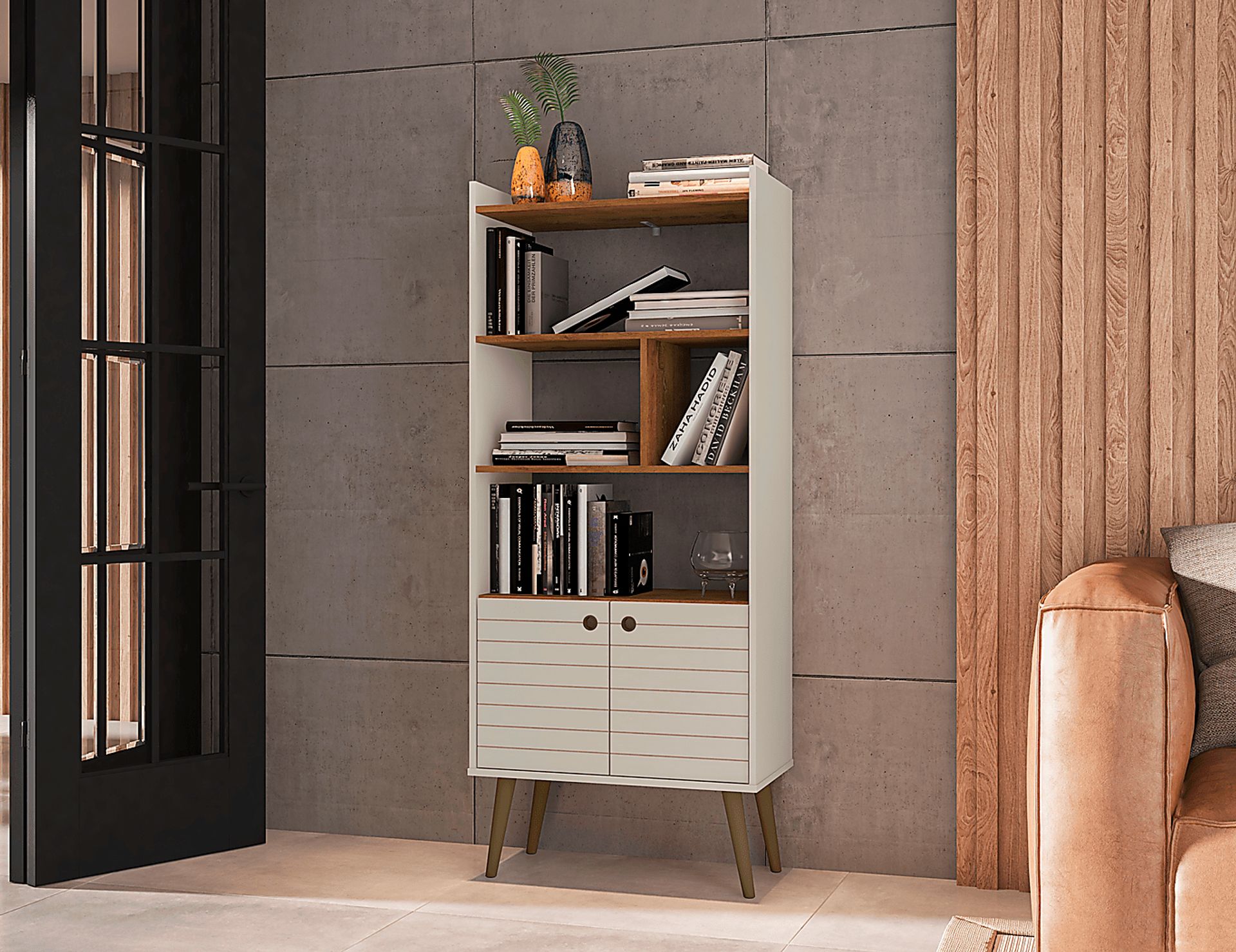 Corriedale Off-White Bookcase - Image 2
