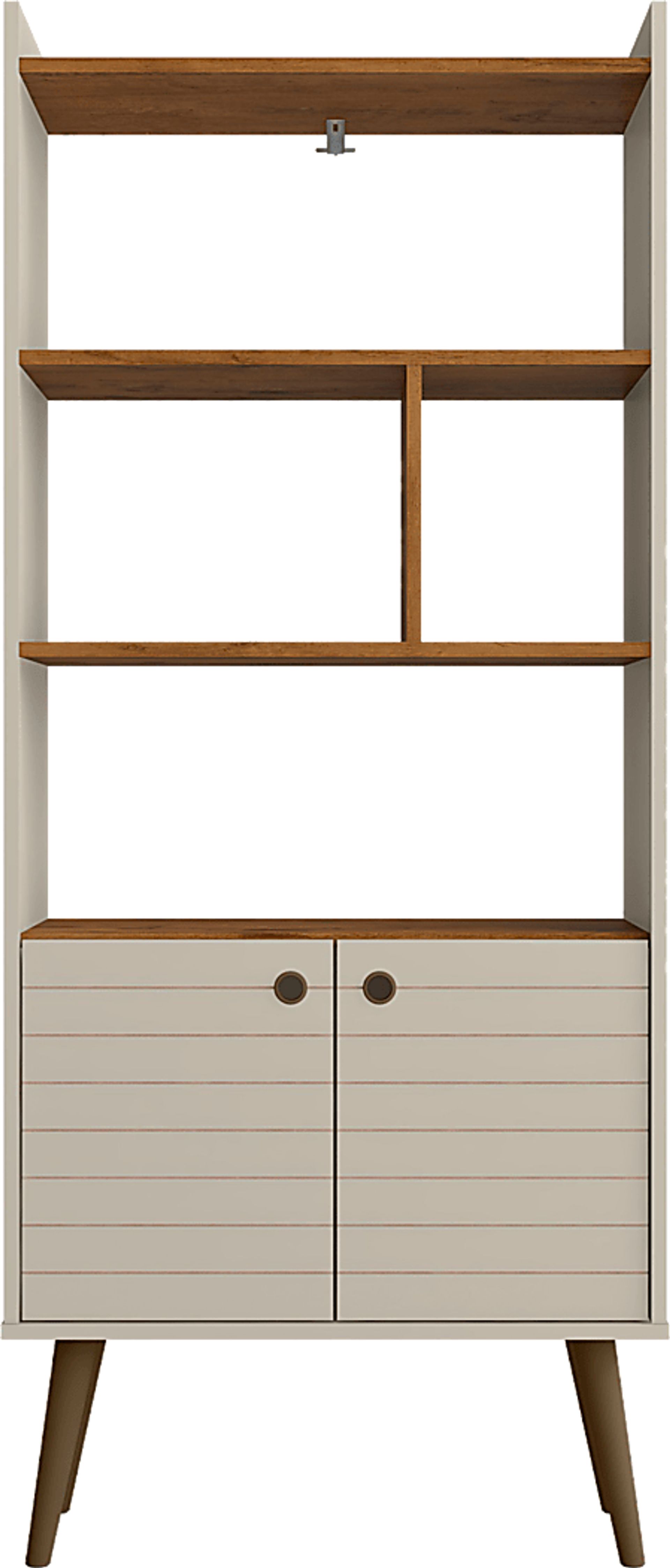 Corriedale Off-White Bookcase - Image 1