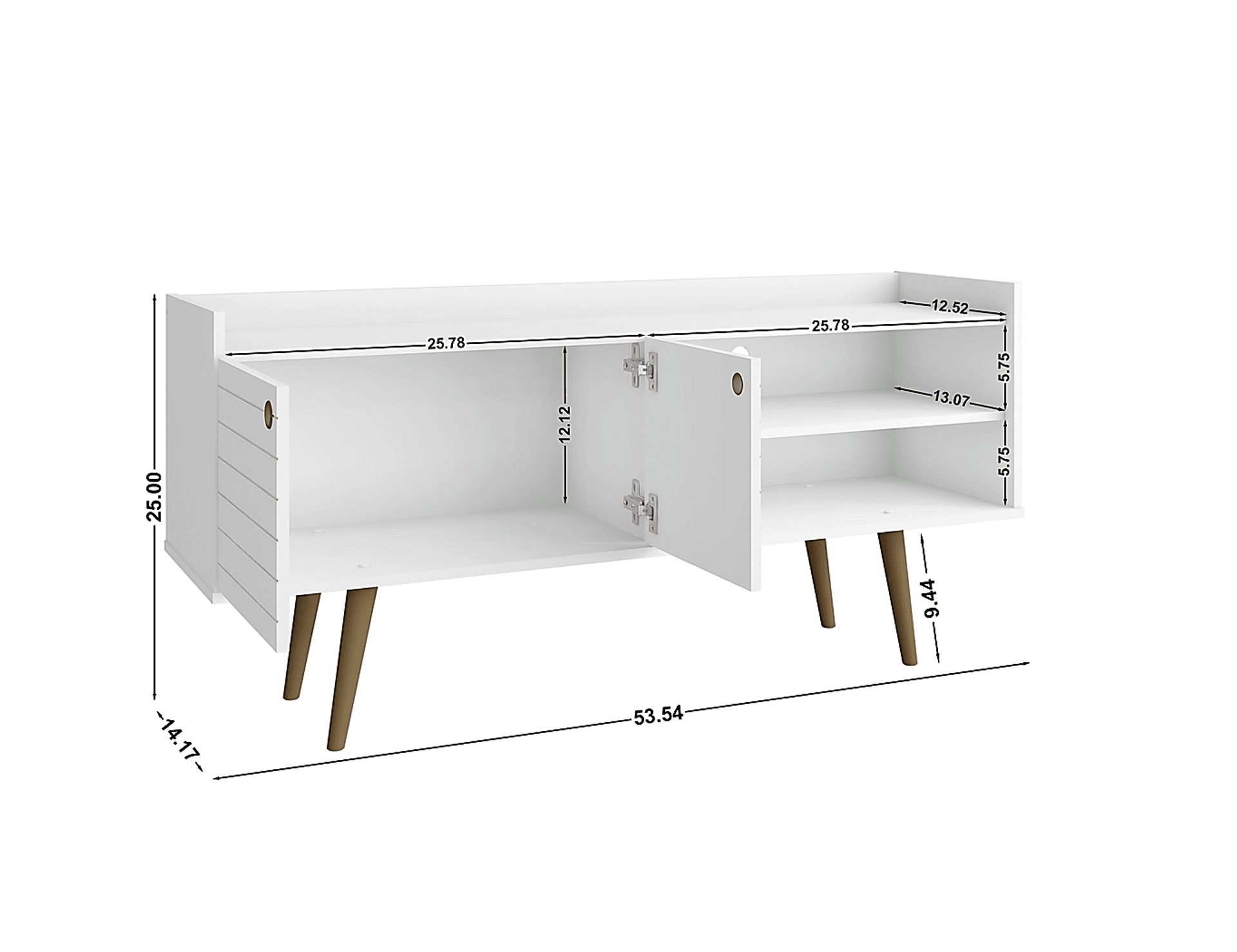 Corriedale White 54 in. Console - Image 9