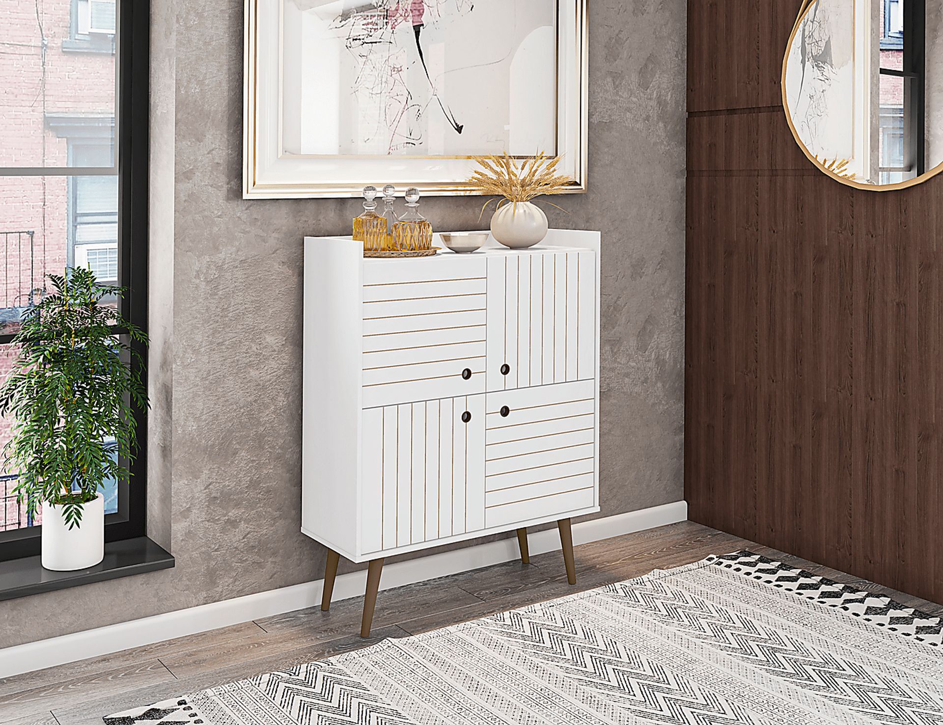 Corriedale White Accent Cabinet - Image 2