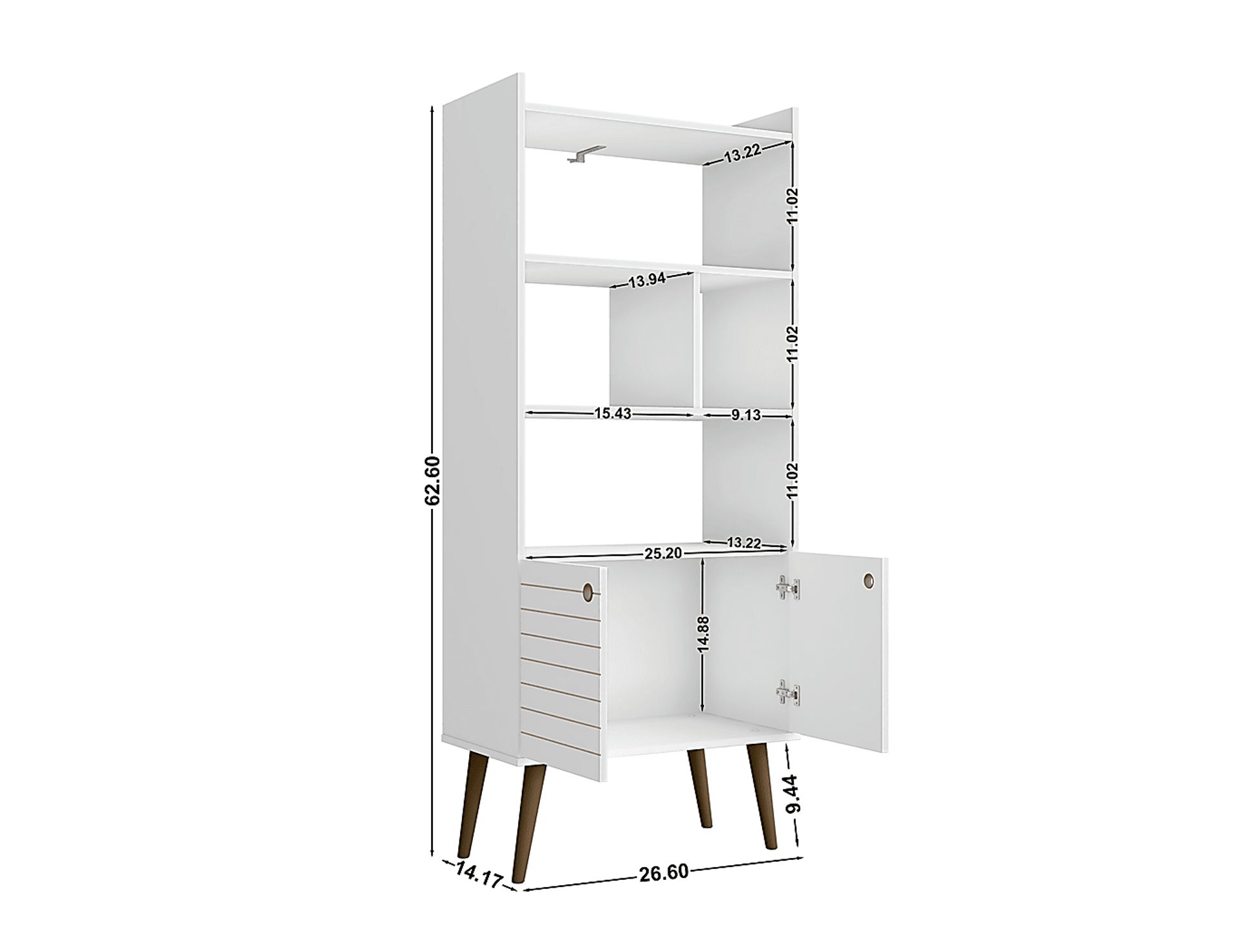 Corriedale White Bookcase - Image 7