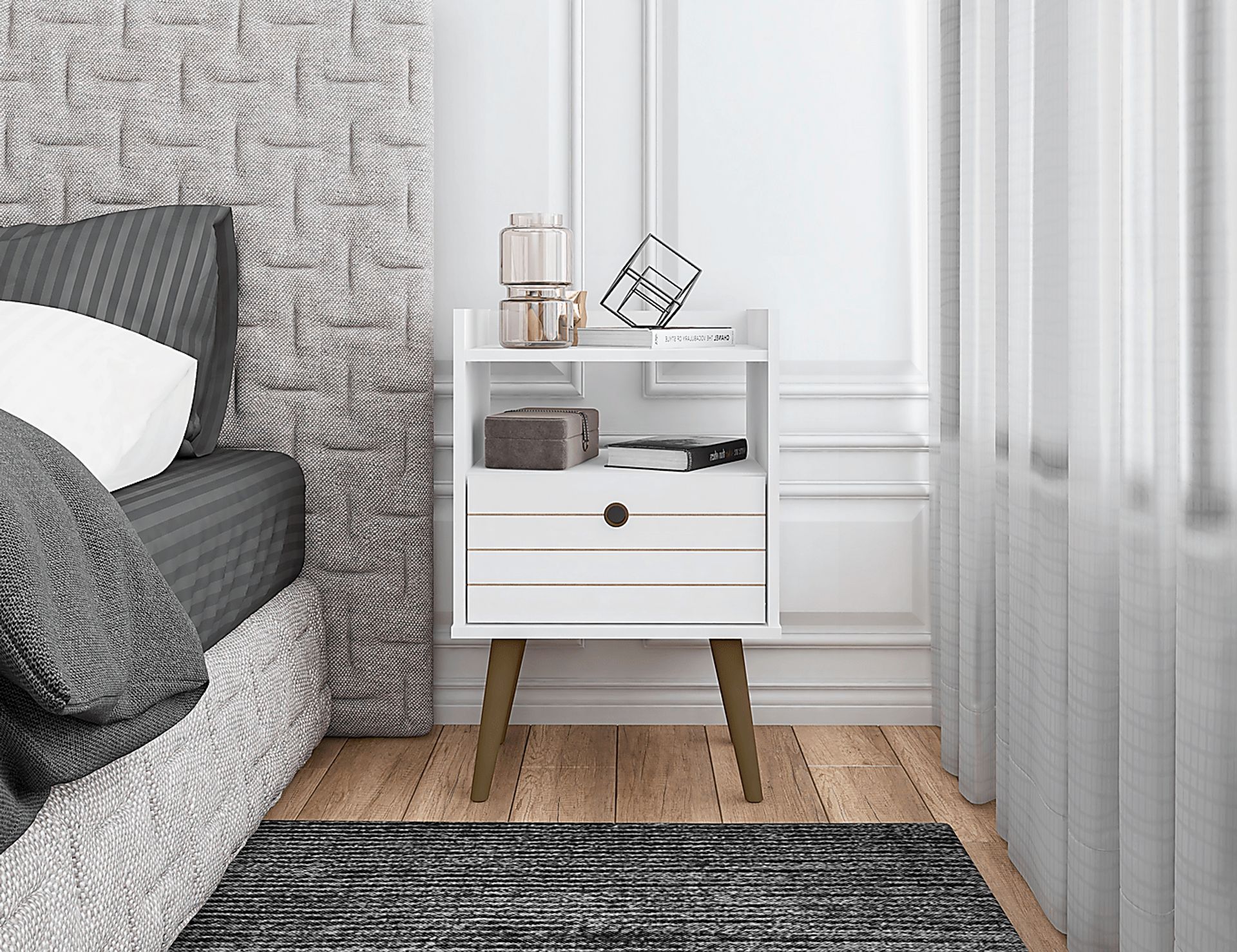 Corriedale White Nightstand - Image 2