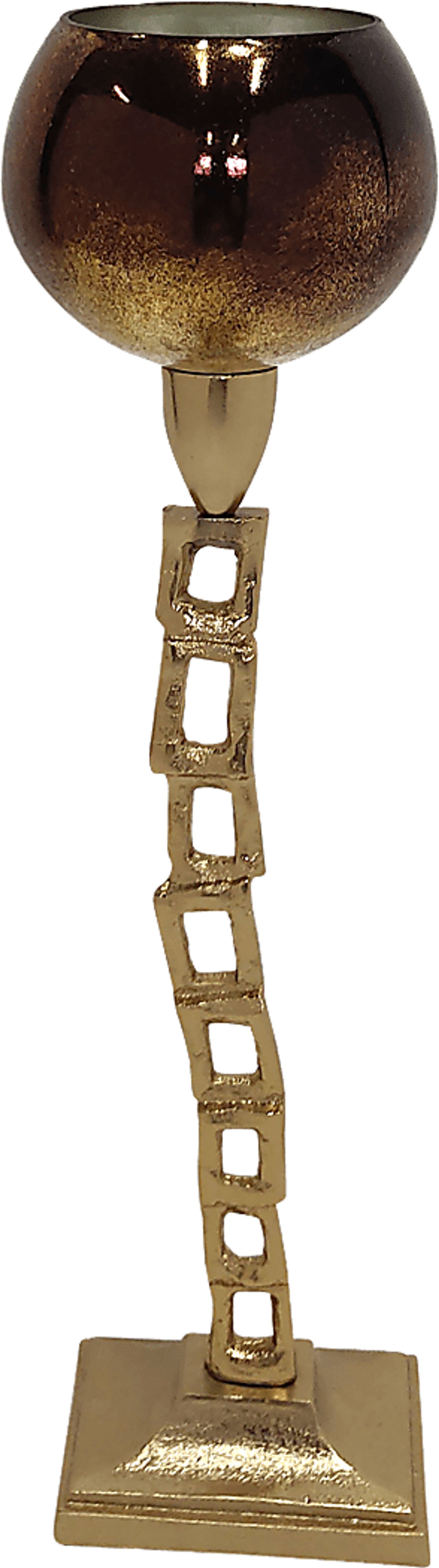 Corrienta Gold 18 in. Tealight Candle Holder - Image 1