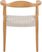 Corscot Brown Natural Arm Chair