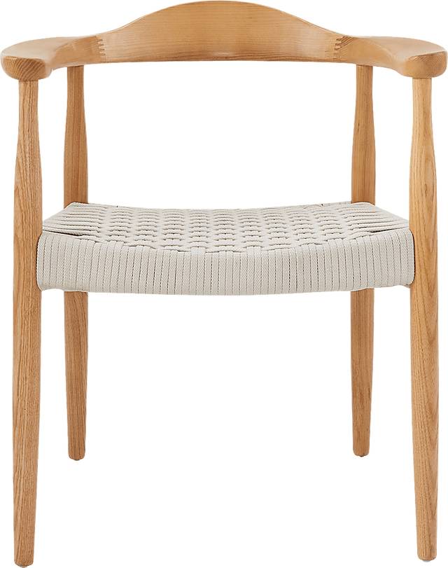 Corscot Brown Natural Arm Chair - Thumbnail - Image 1