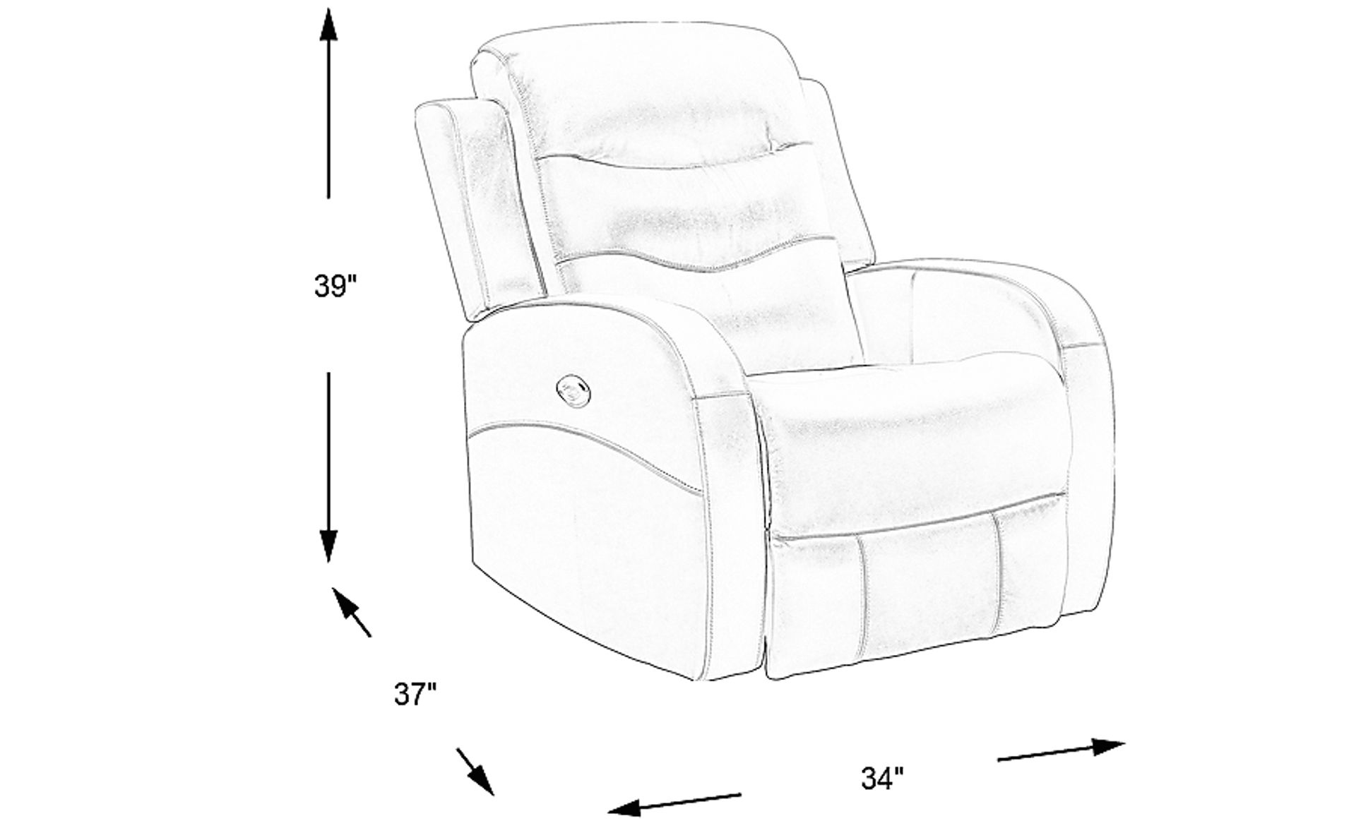Dimension Image. Please refer to the Dimension Tab on this page for dimension details.