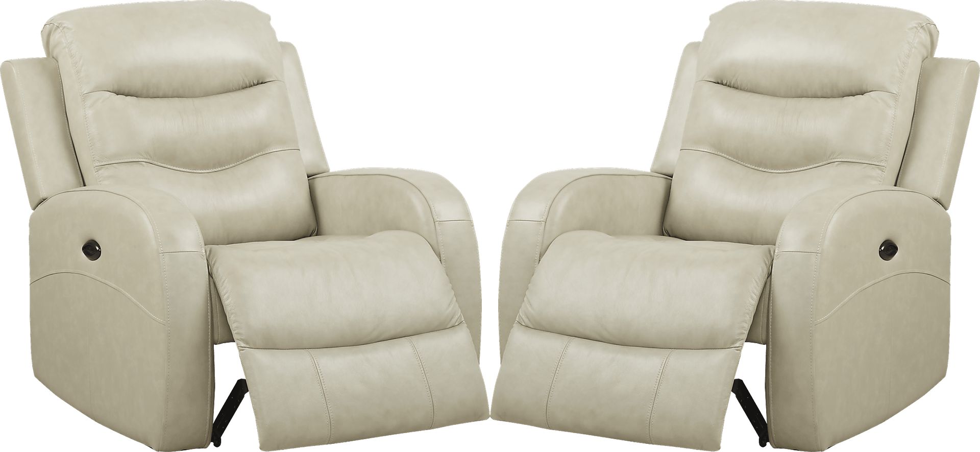 Corseca Stone Leather Power Recliner - Set of 2 - Image 1