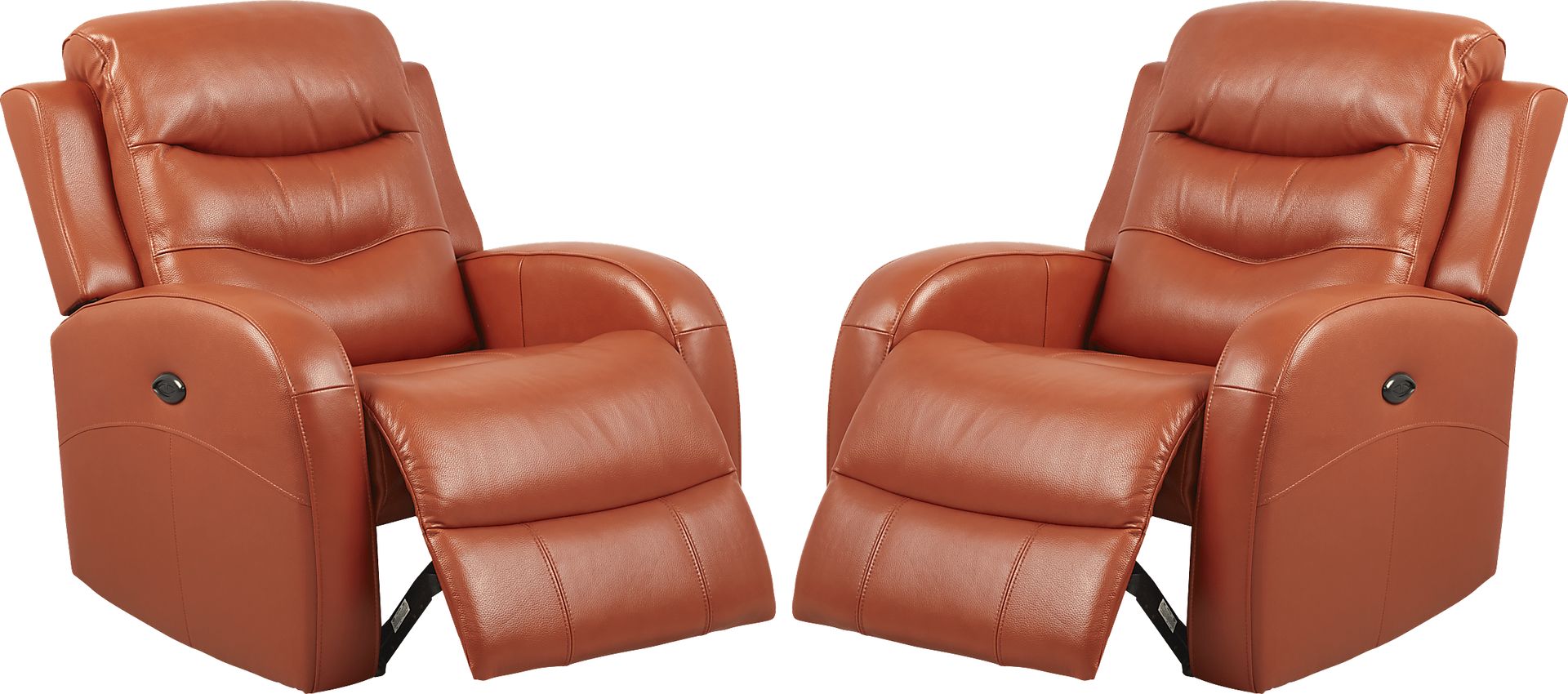 Corseca Terracotta Leather Power Recliner - Set of 2 - Image 1