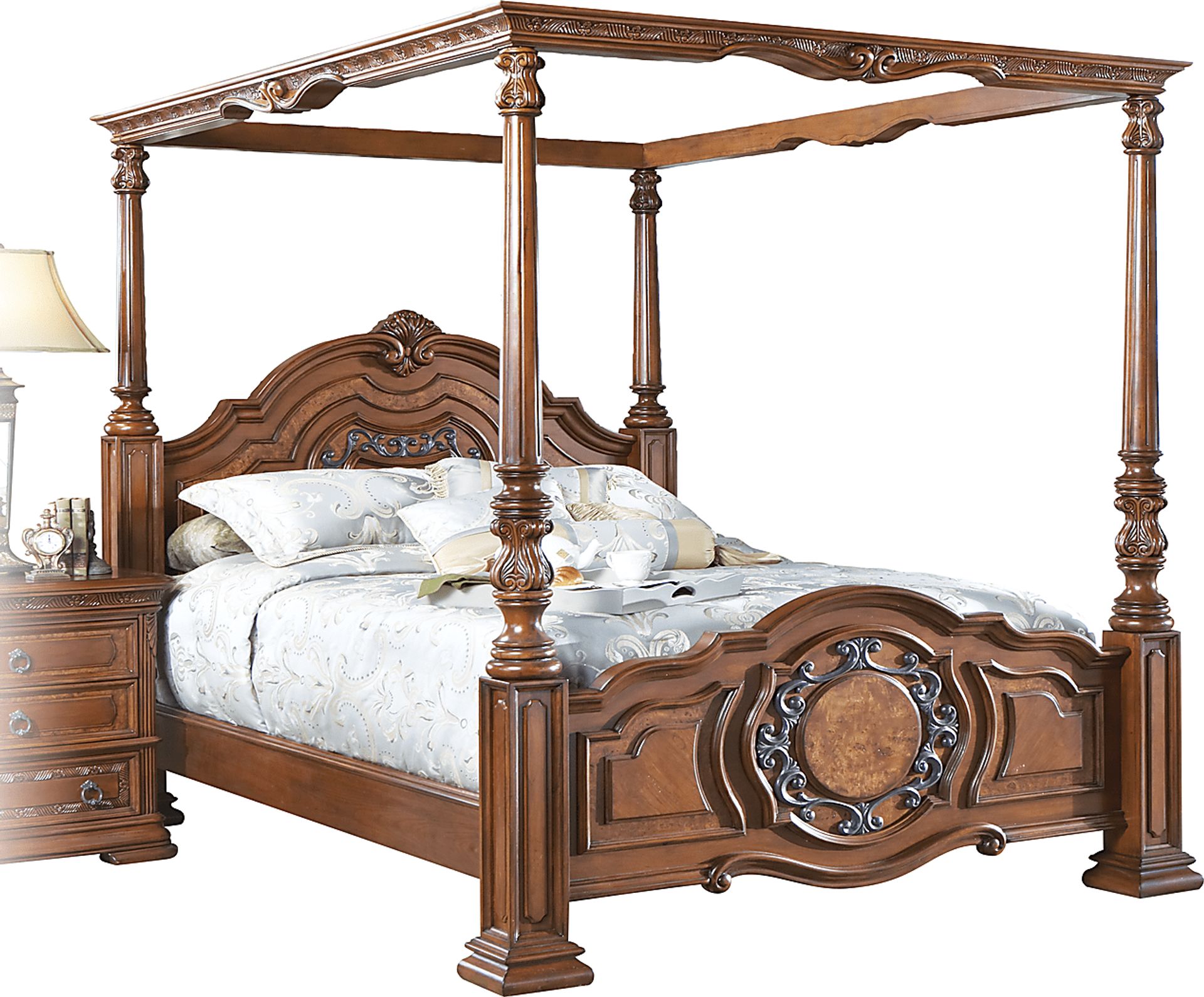 Corso Canopy 4 Pc Queen Bed - Image 1