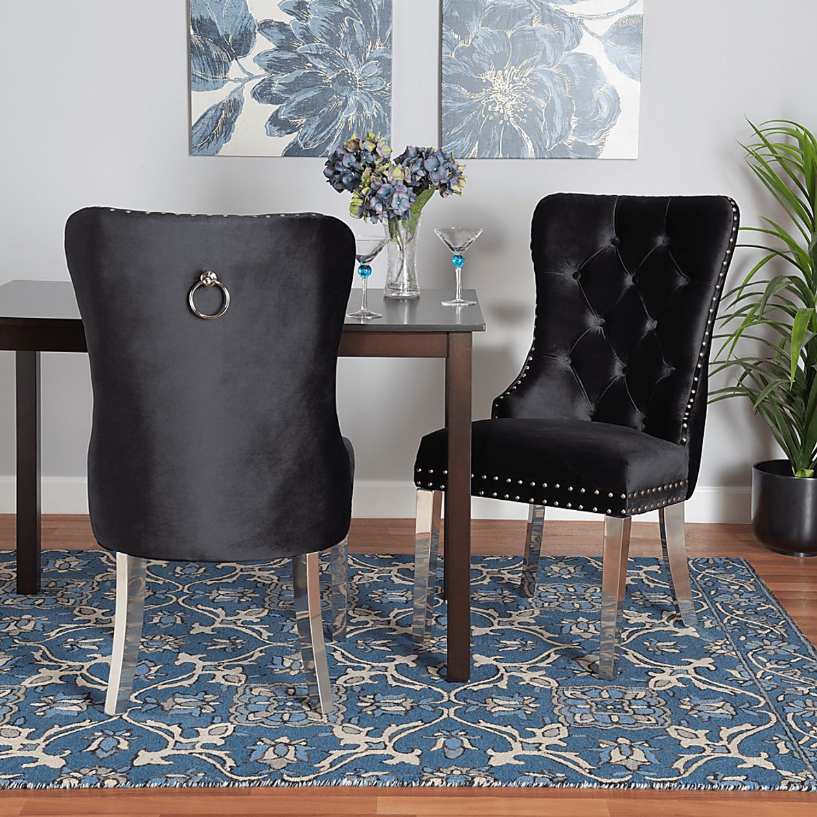 Corsten Black Side Chair, Set of 2