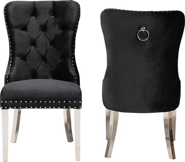Corsten Black Side Chair, Set of 2 - Thumbnail - Image 4