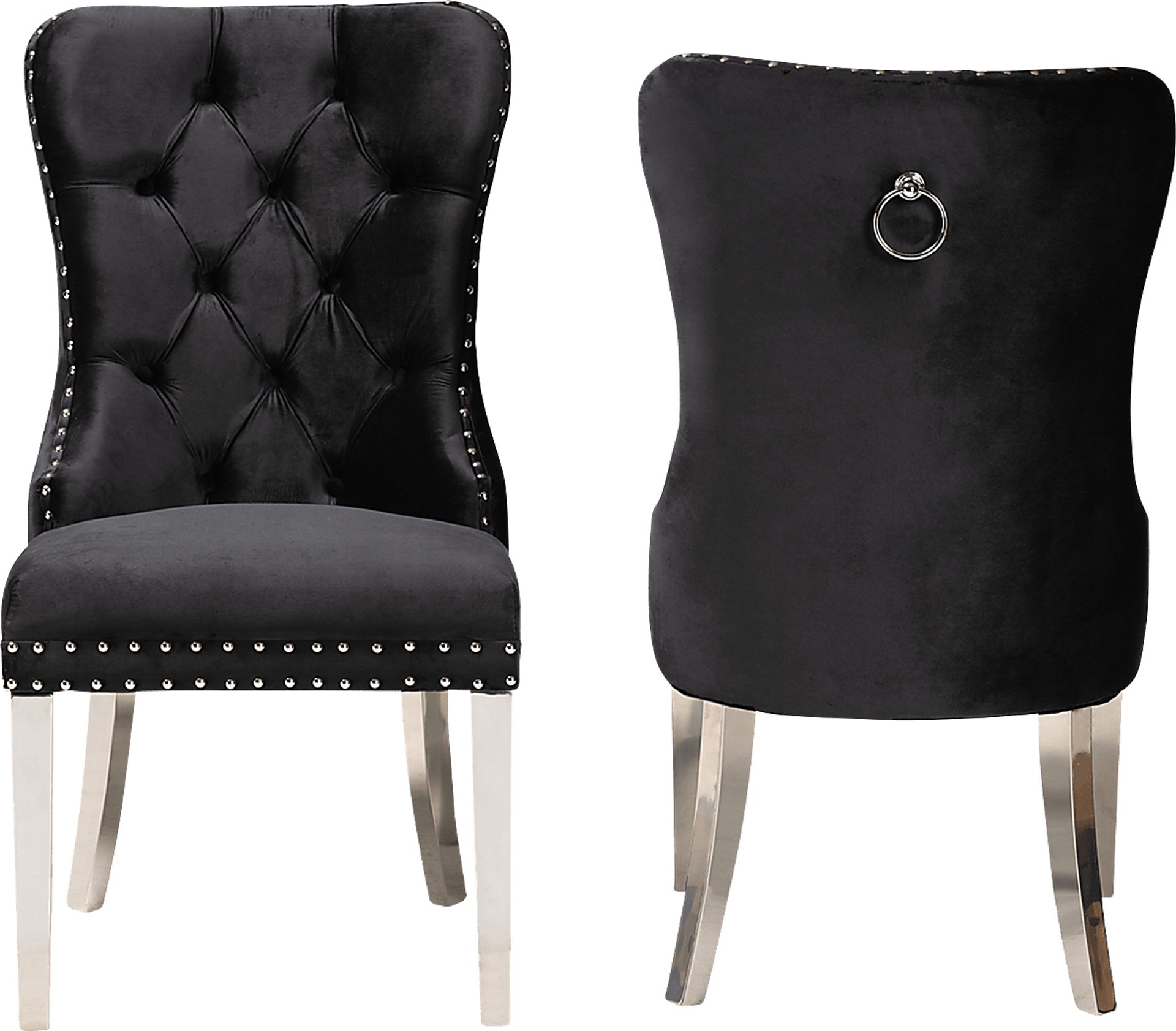 Corsten Black Side Chair, Set of 2 - Image 4