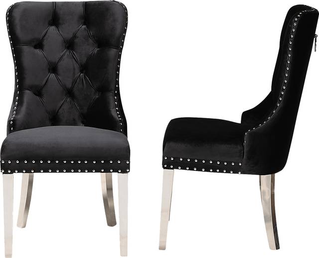 Corsten Black Side Chair, Set of 2 - Thumbnail - Image 5