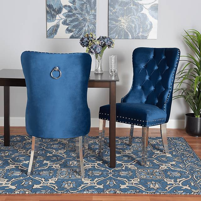 Corsten Blue Side Chair, Set of 2 - Thumbnail - Image 3