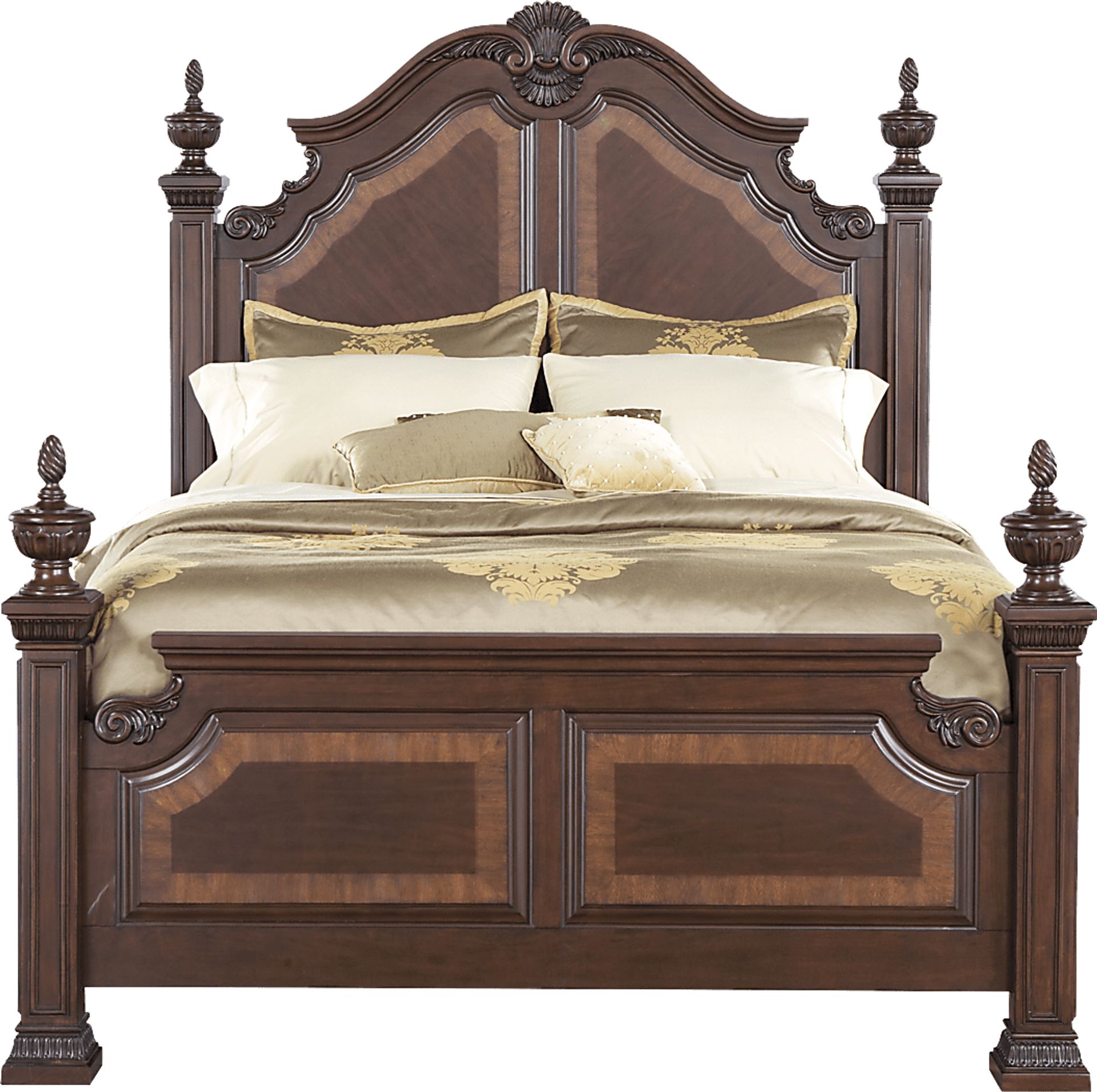 Cortinella Cherry 5 Pc King Poster Bedroom - Image 3
