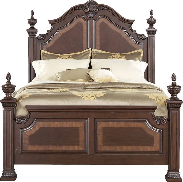 Cortinella Cherry 3 Pc King Poster Bed - Thumbnail - Image 1