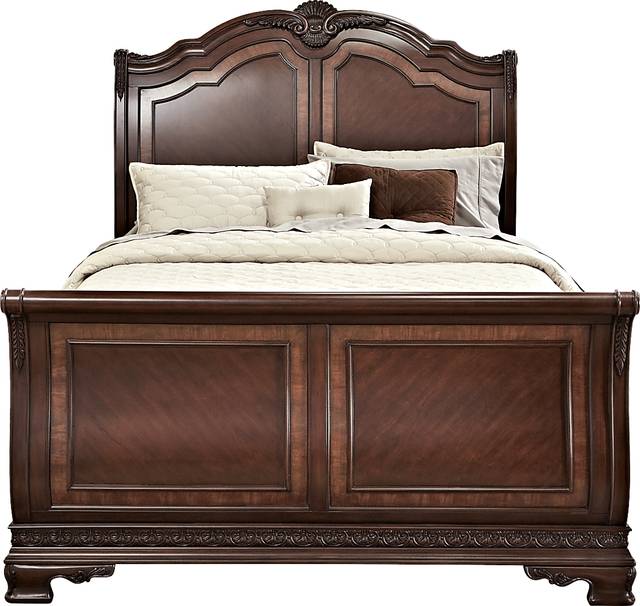 Cortinella Cherry 5 Pc King Sleigh Bedroom - Thumbnail - Image 3