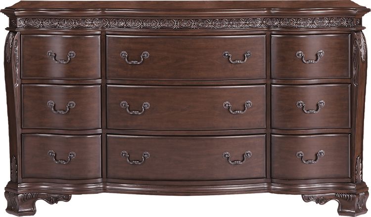 Cortinella 8 Pc Cherry,Dark Cherry Dark Wood Queen Bedroom Set