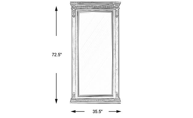 Dimension Image. Please refer to the Dimension Tab on this page for dimension details.