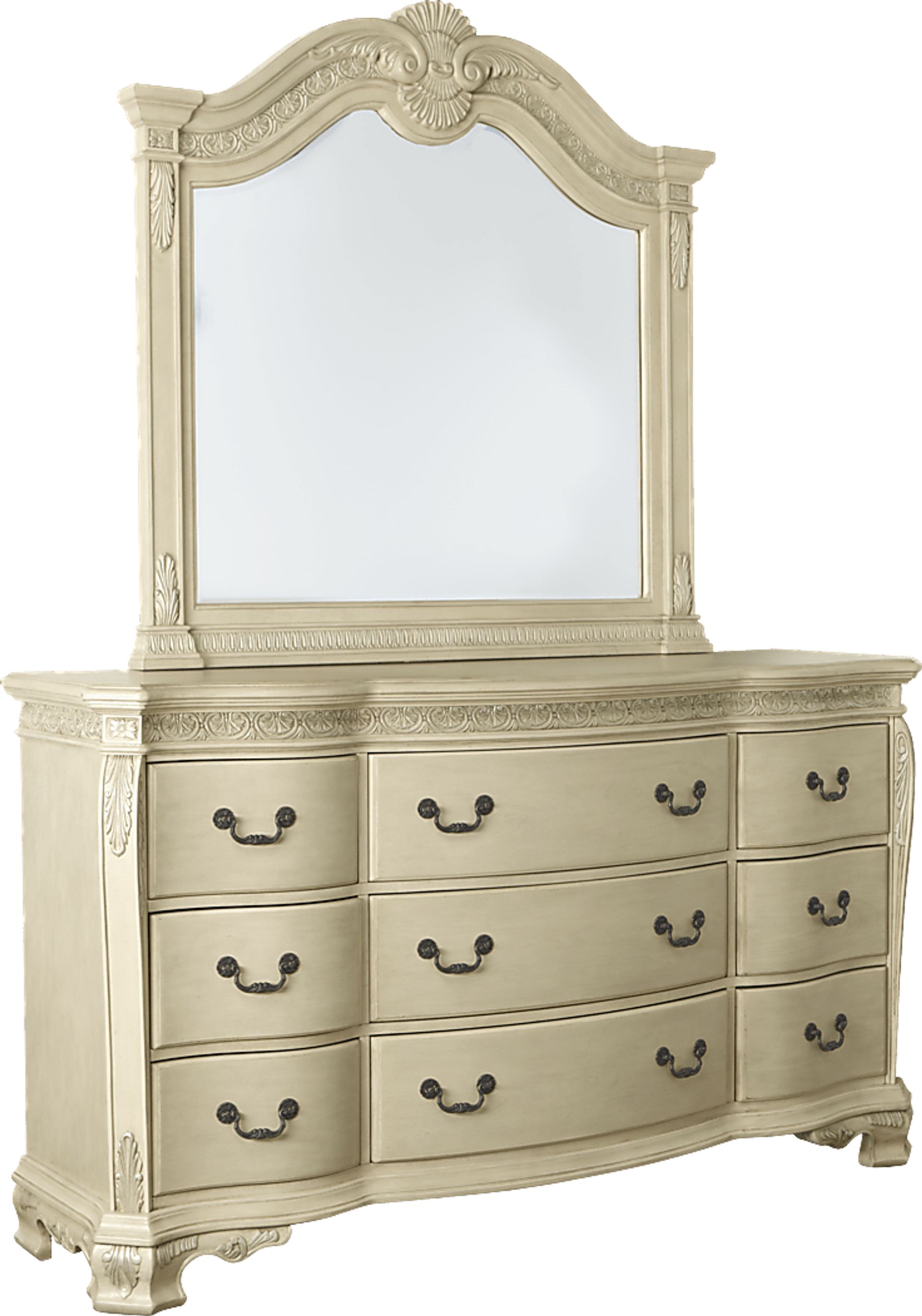 Cortinella Cream Dresser & Mirror Set - Image 2