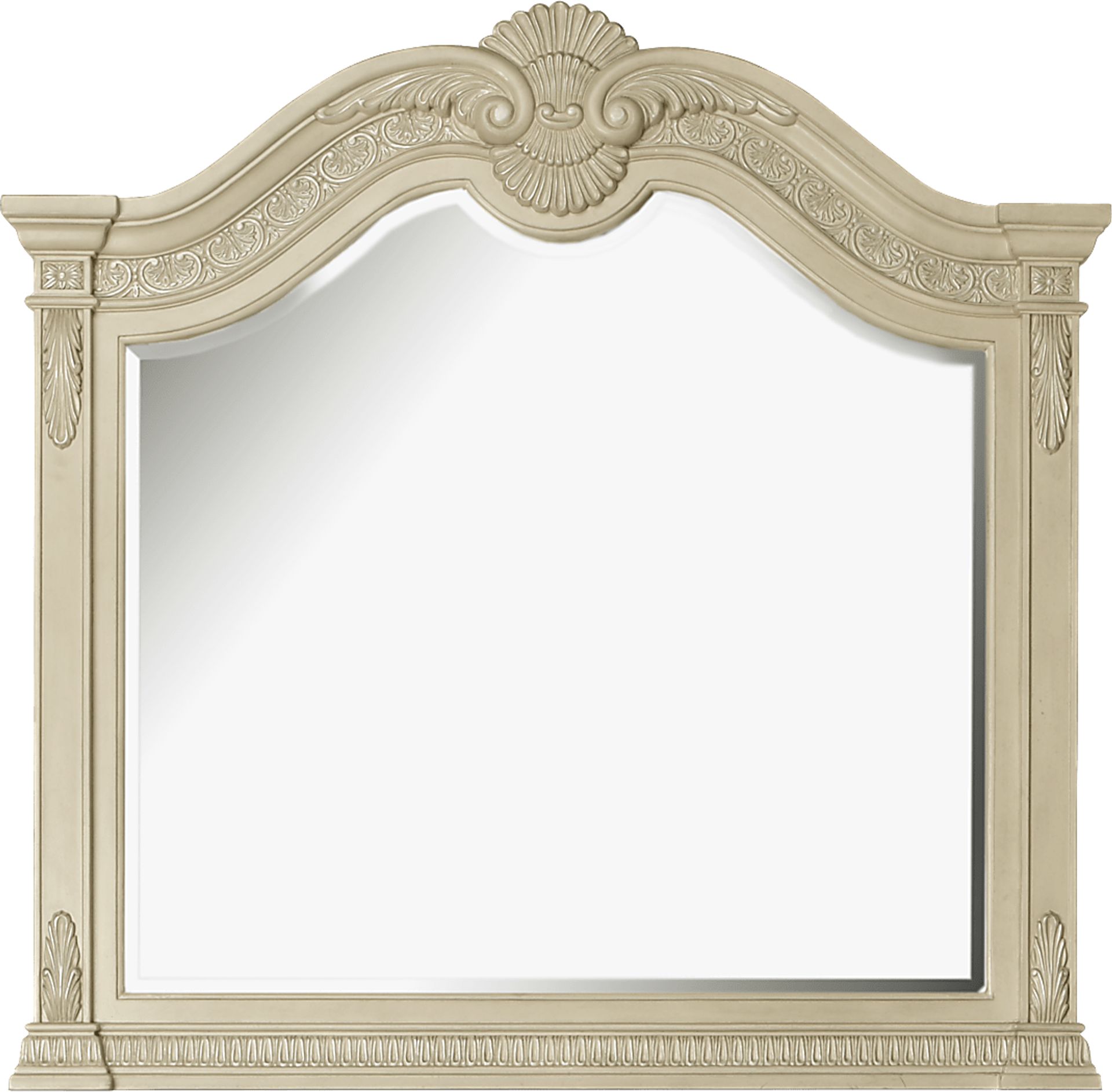 Cortinella Cream 5 Pc Queen Panel Bedroom - Image 5