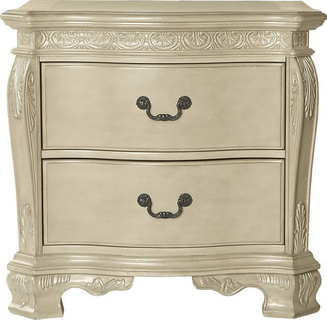 Cortinella Cream 7 Pc King Poster Bedroom - Thumbnail - Image 6
