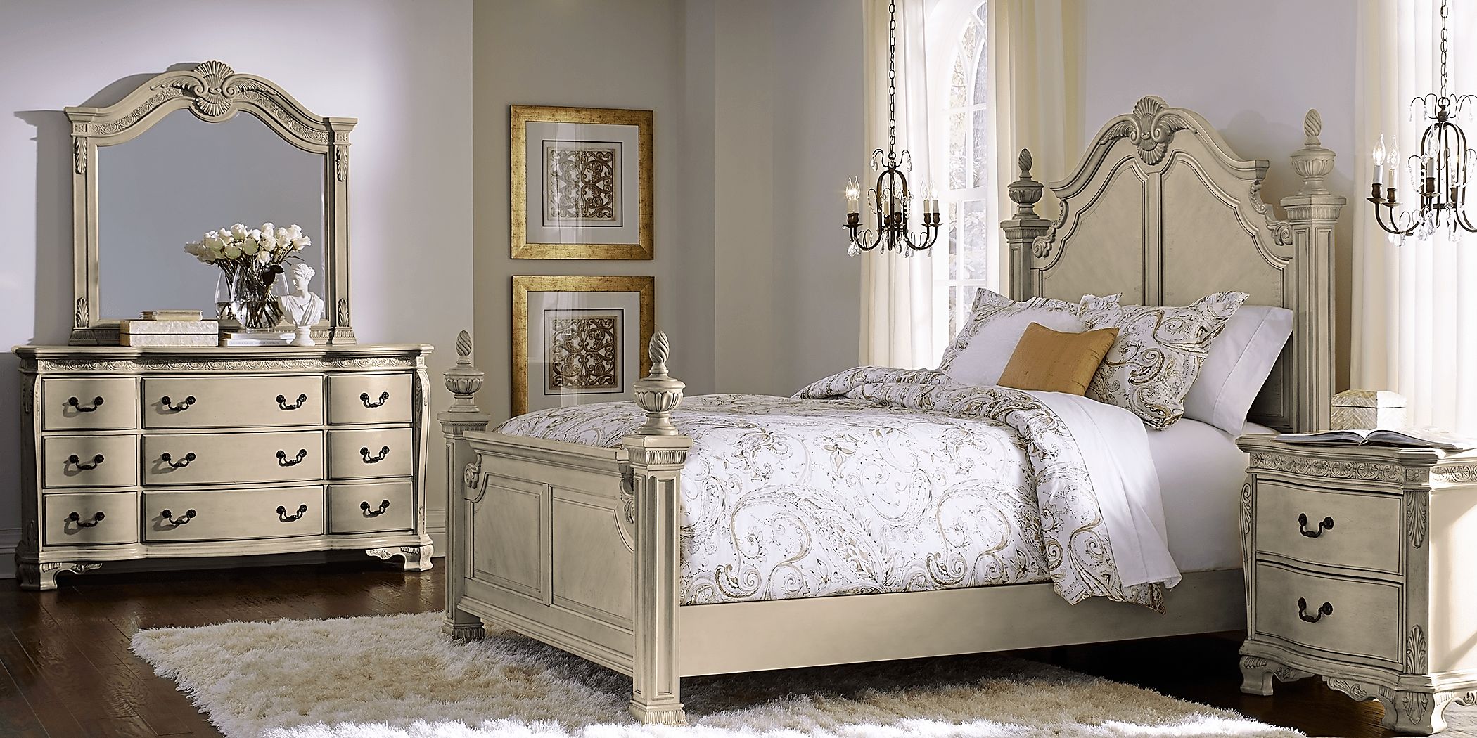 Belmar 7 Pc White Colors,White Twin Bedroom Set - Rooms To Go