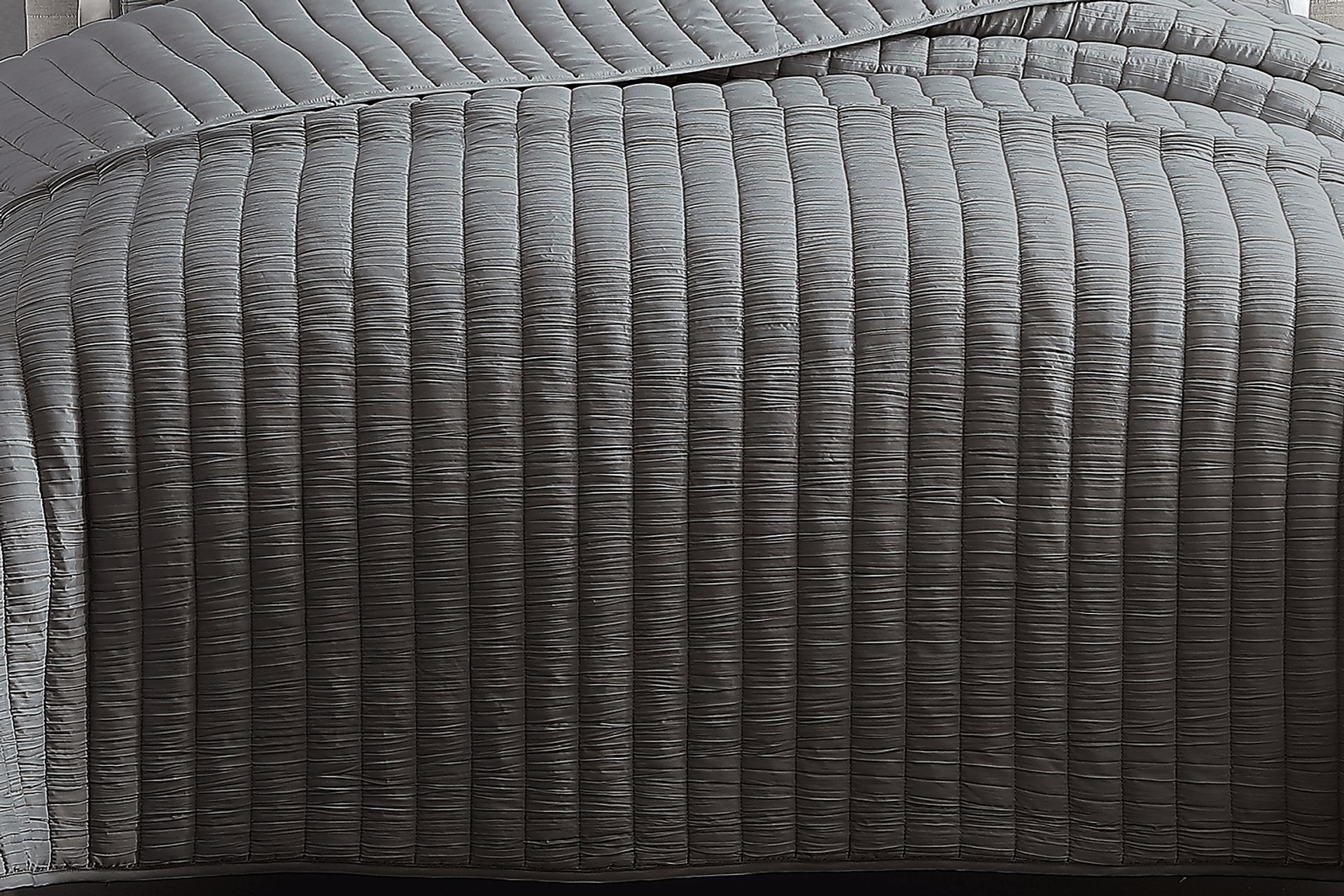 Corvair Dark Gray 3 Pc Queen Coverlet Set - Image 2