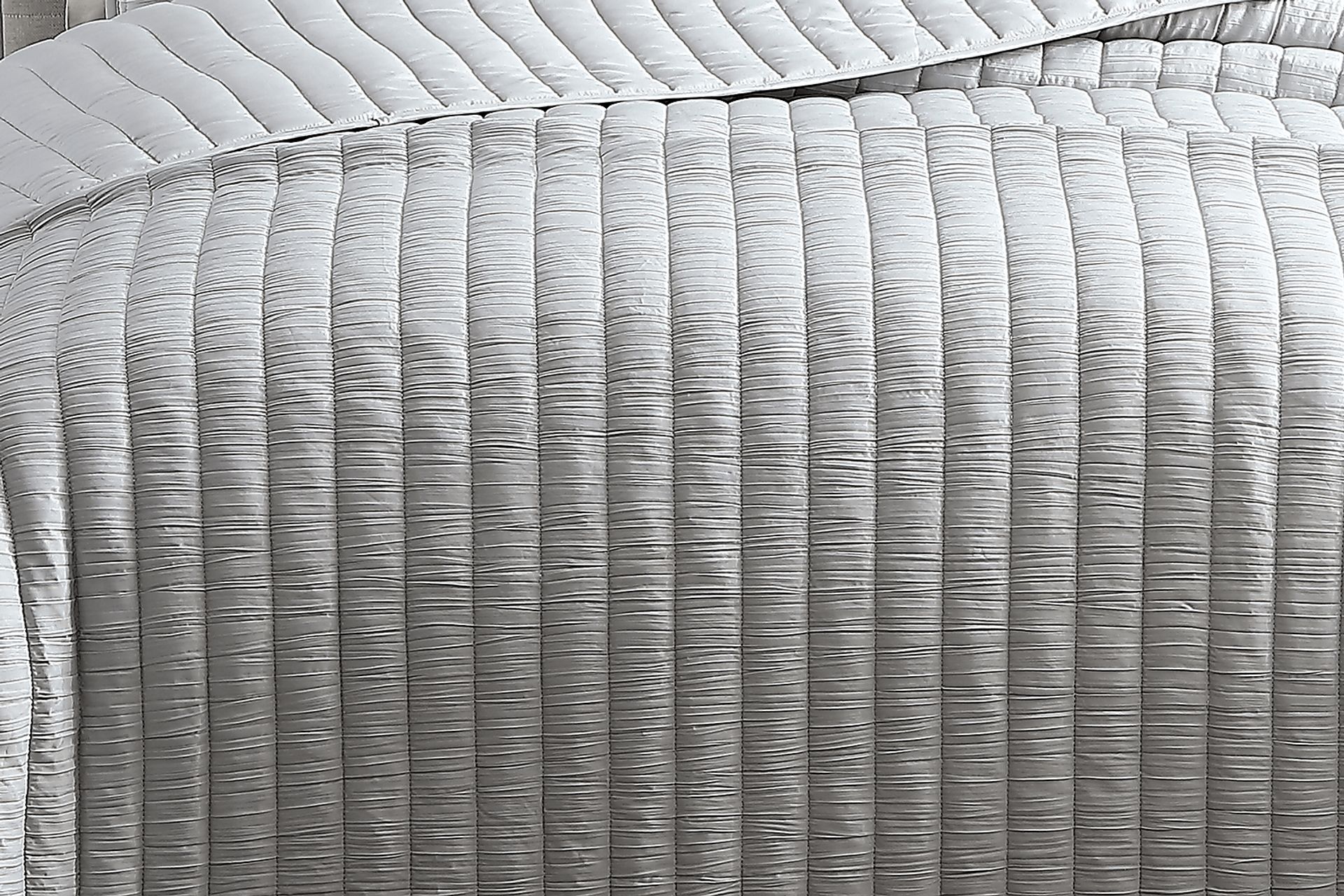 Corvair Light Gray 3 Pc Queen Coverlet Set - Image 2