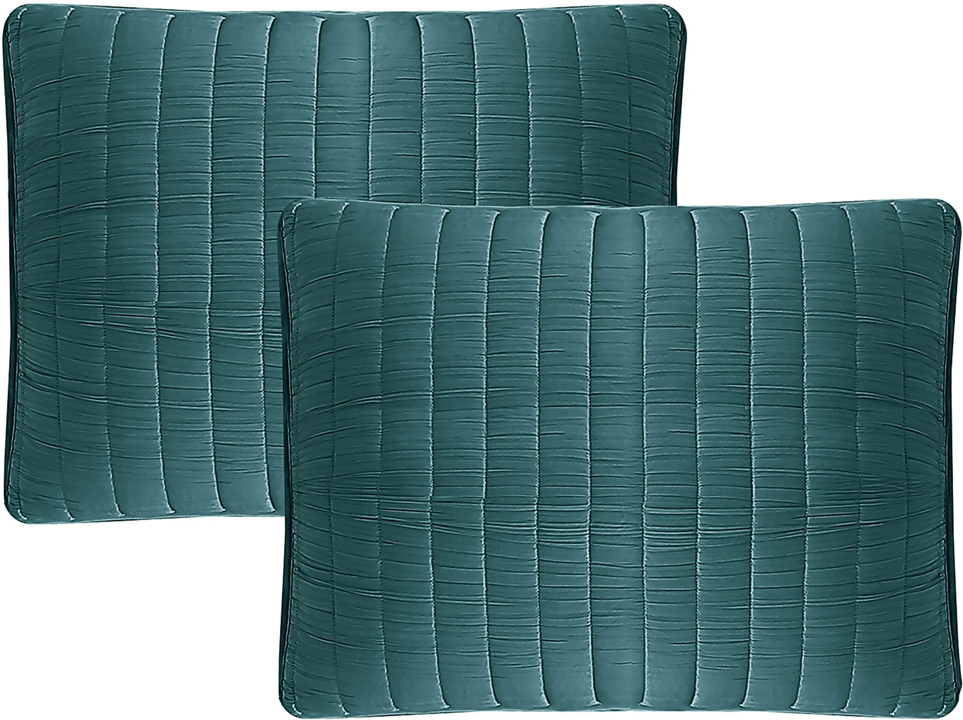 Corvair Teal 3 Pc Queen Coverlet Set - Image 3