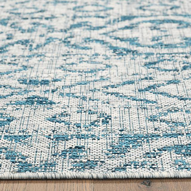 Cosevain Blue/Gray 5' x 8' Indoor/Outdoor Rug - Thumbnail - Image 3