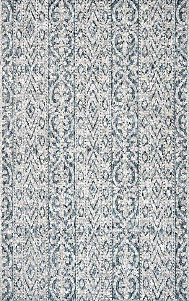 Cosevain Blue/Gray 5' x 8' Indoor/Outdoor Rug - Thumbnail - Image 1