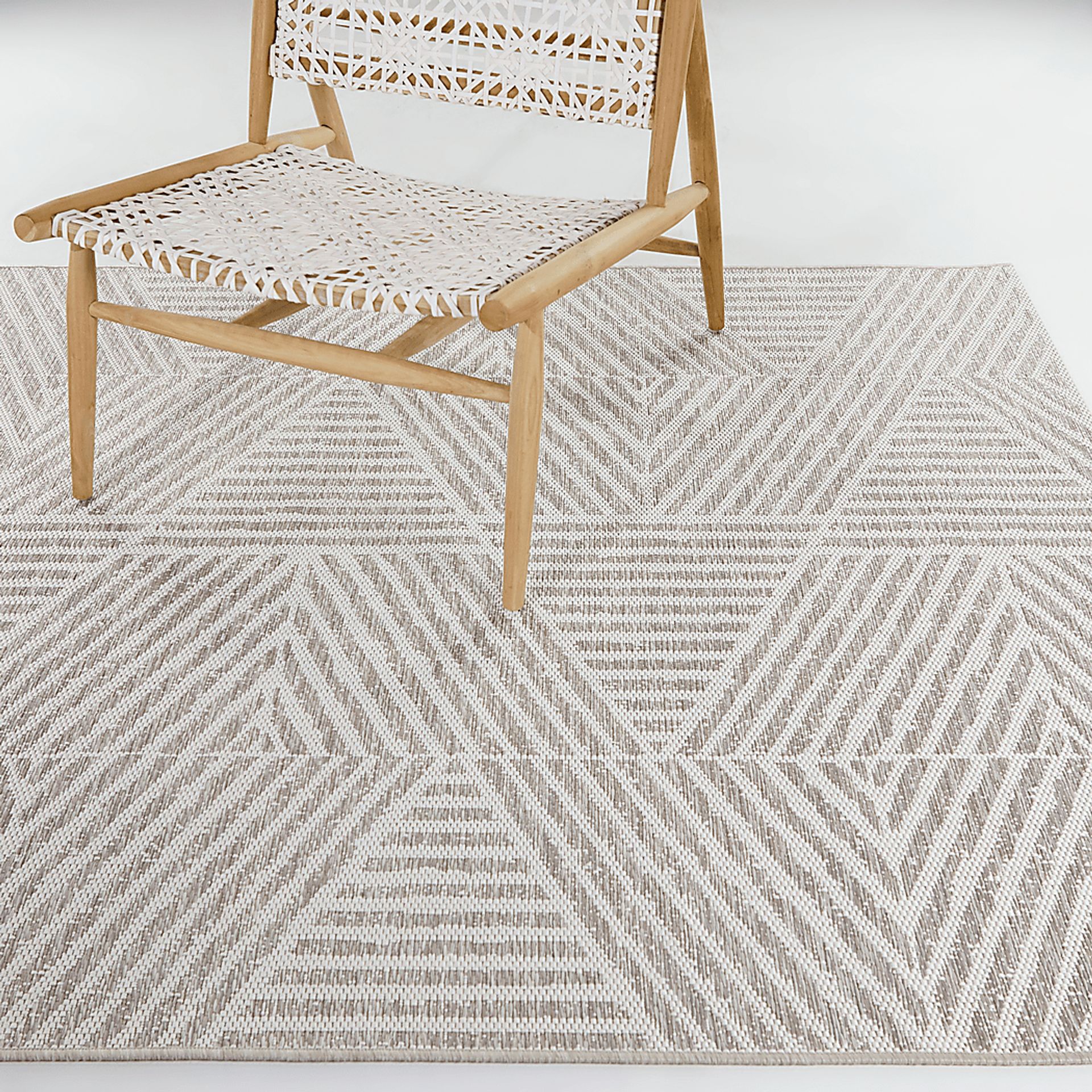 Cosgrove Light Taupe 5'3 x 7' Indoor/Outdoor Rug - Image 2