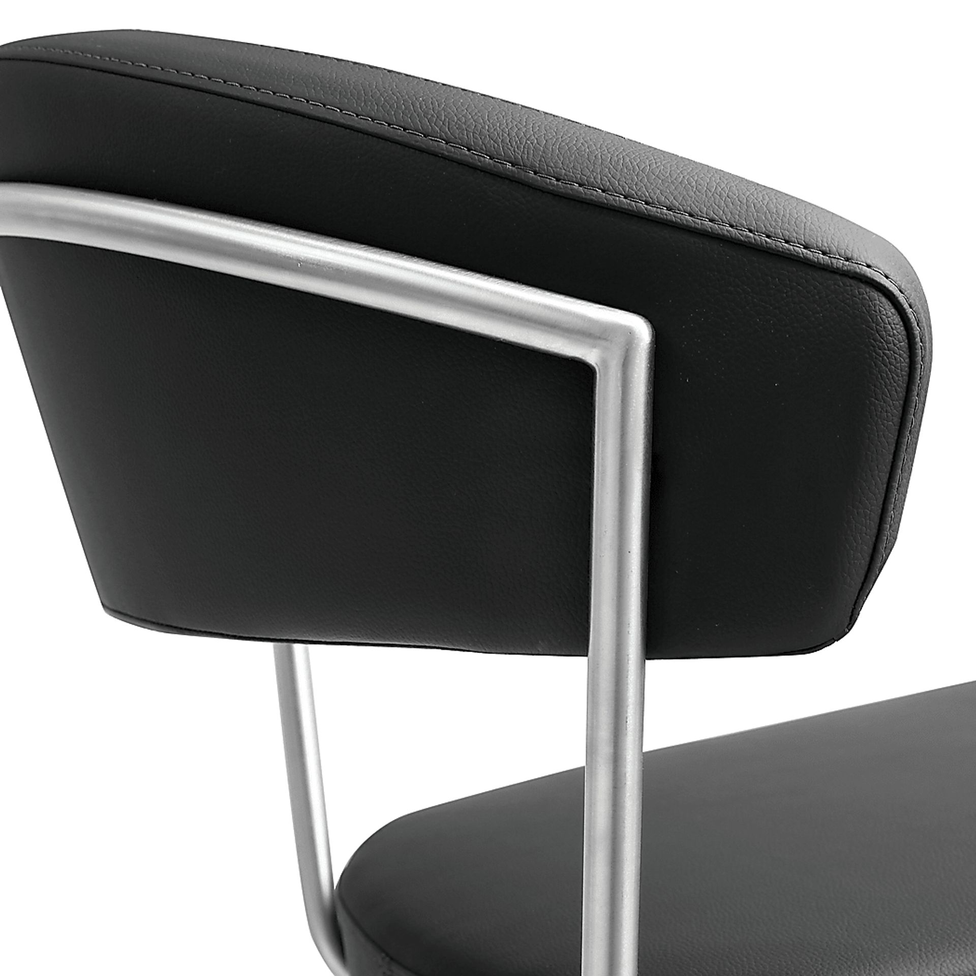 Cosmo Black Adjustable Swivel Barstool - Image 2