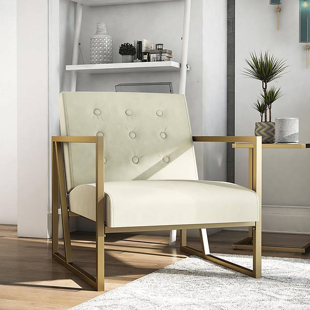 CosmoLiving Lexington Park Modern Chair Beige - Thumbnail - Image 2