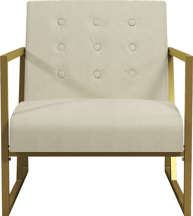 CosmoLiving Lexington Park Modern Chair Beige - Thumbnail - Image 3