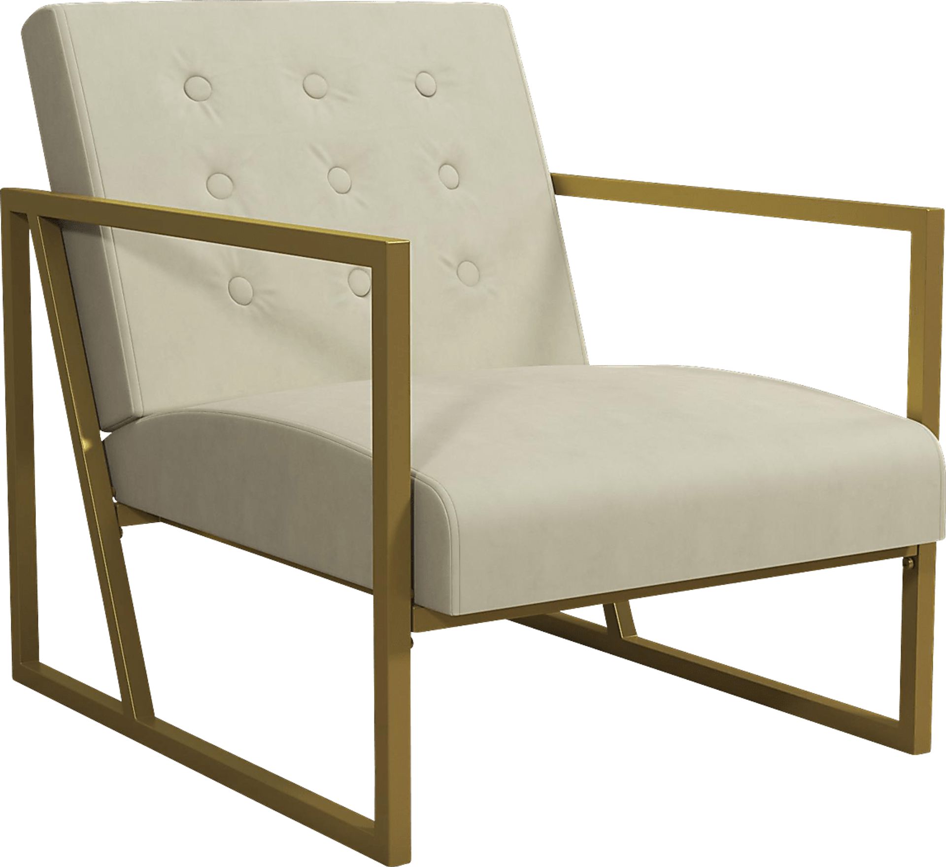 CosmoLiving Lexington Park Modern Chair Beige - Image 1