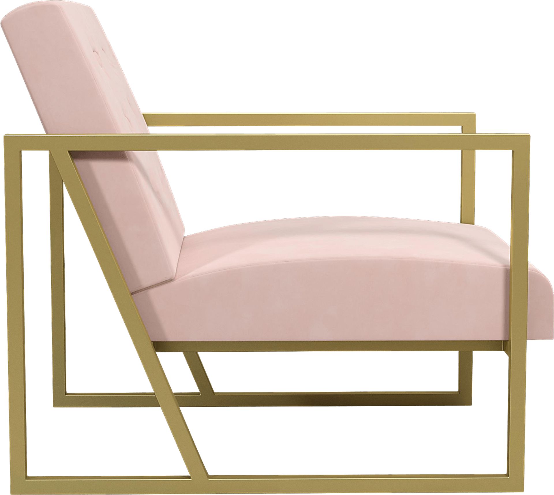 CosmoLiving Lexington Park Modern Chair Pink - Image 4
