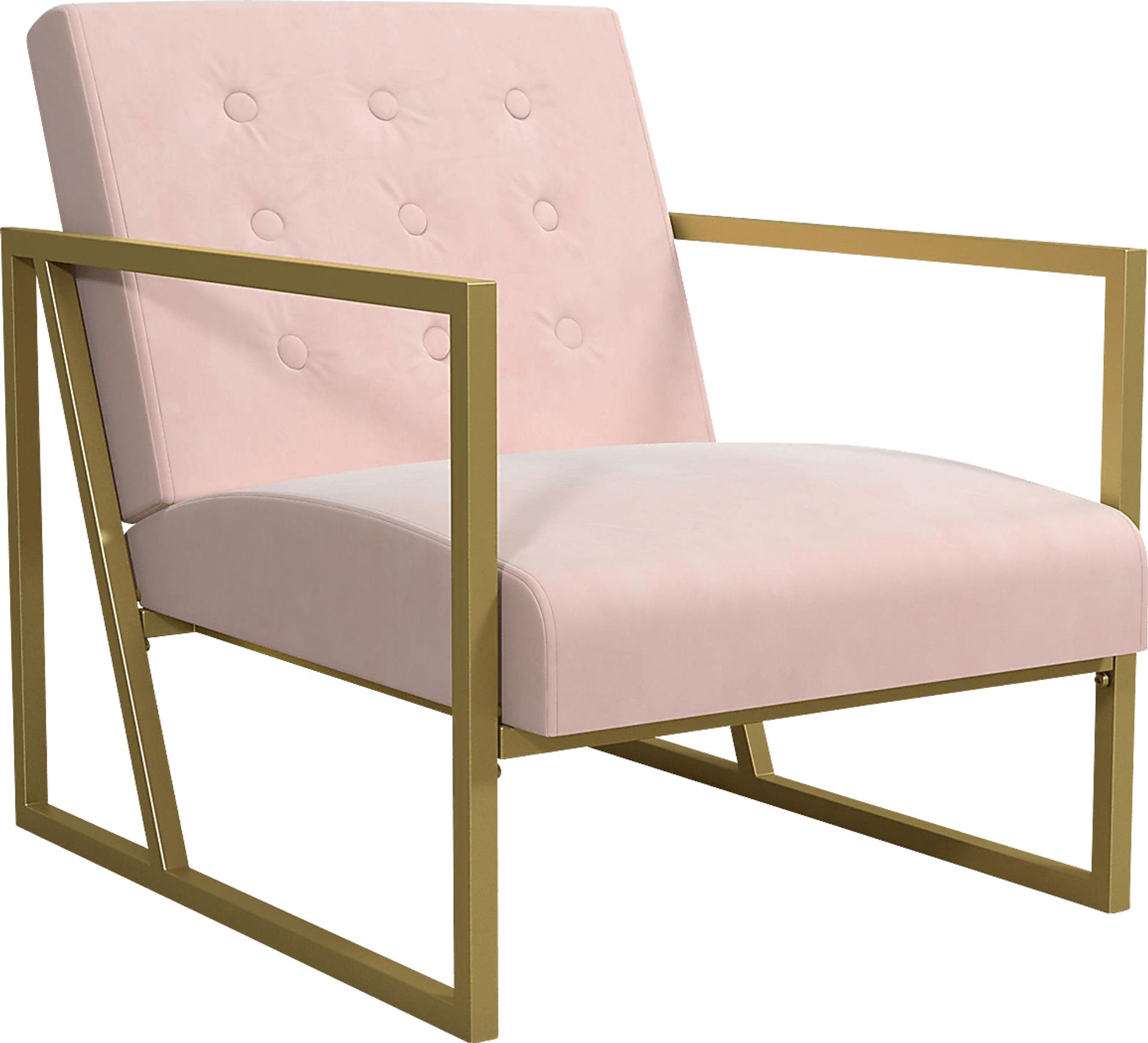 CosmoLiving Lexington Park Modern Chair Pink - Image 1