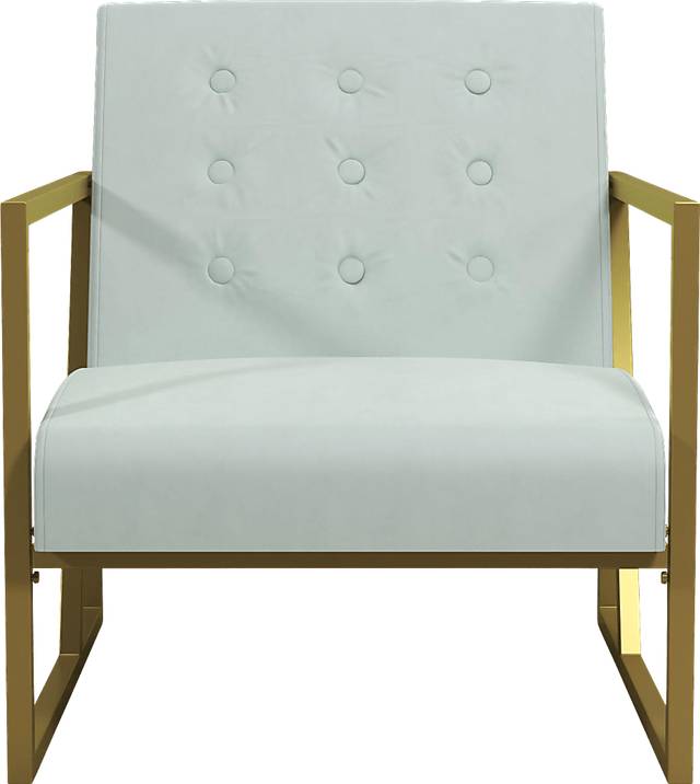 CosmoLiving Lexington Park Modern Chair Teal - Thumbnail - Image 3