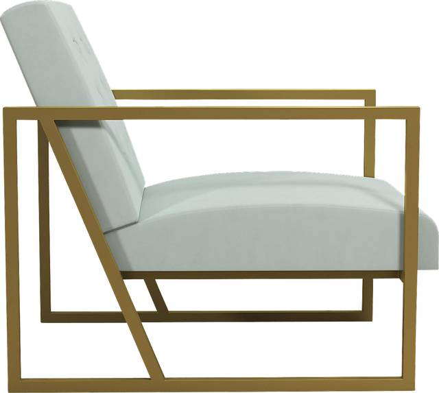 CosmoLiving Lexington Park Modern Chair Teal - Thumbnail - Image 4