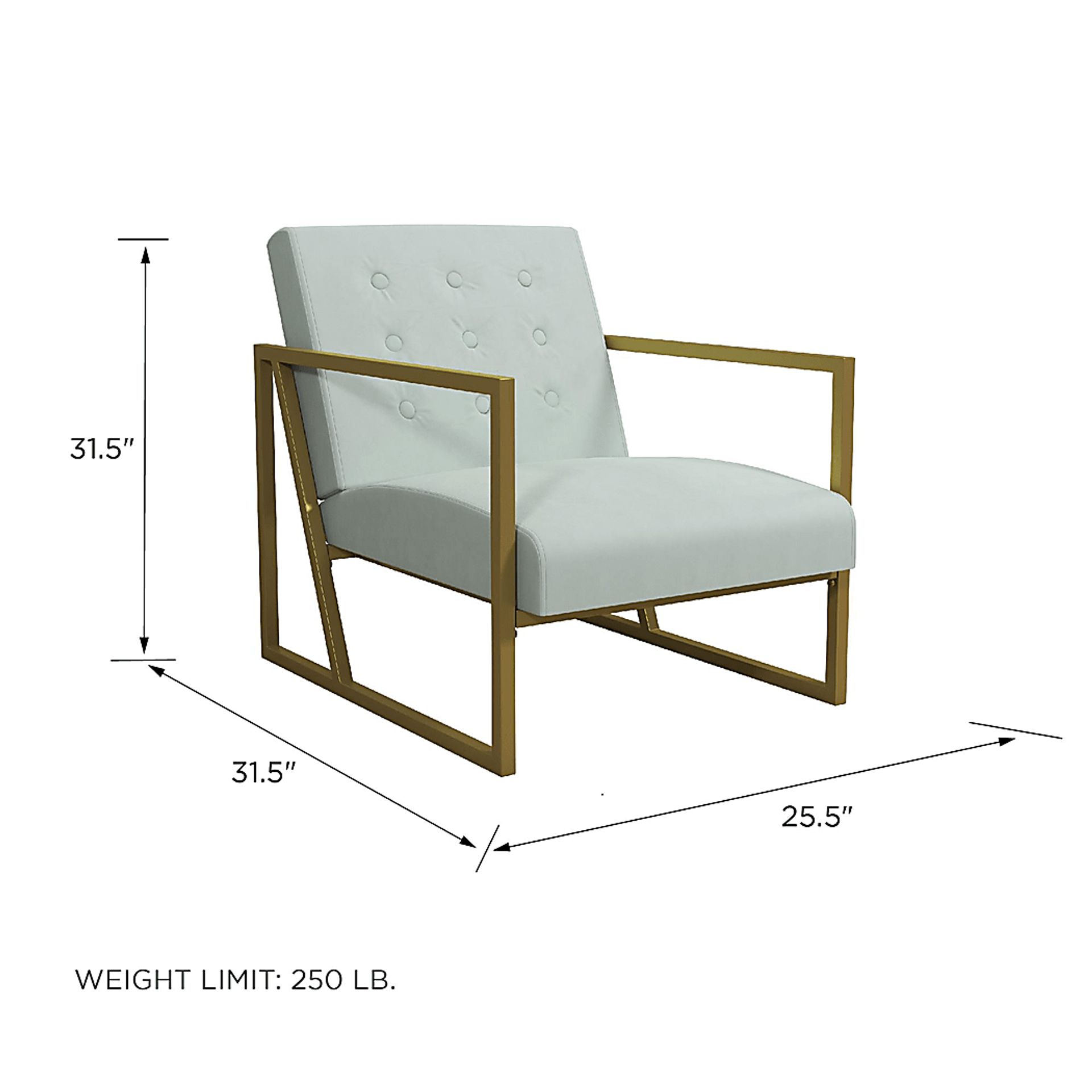 CosmoLiving Lexington Park Modern Chair Teal - Image 5