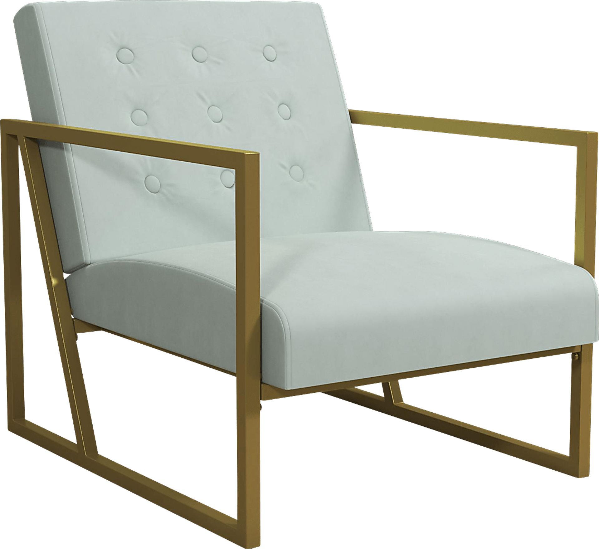 CosmoLiving Lexington Park Modern Chair Teal - Image 1