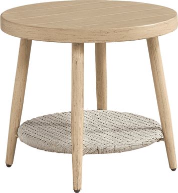 Costa Mesa Natural Outdoor End Table