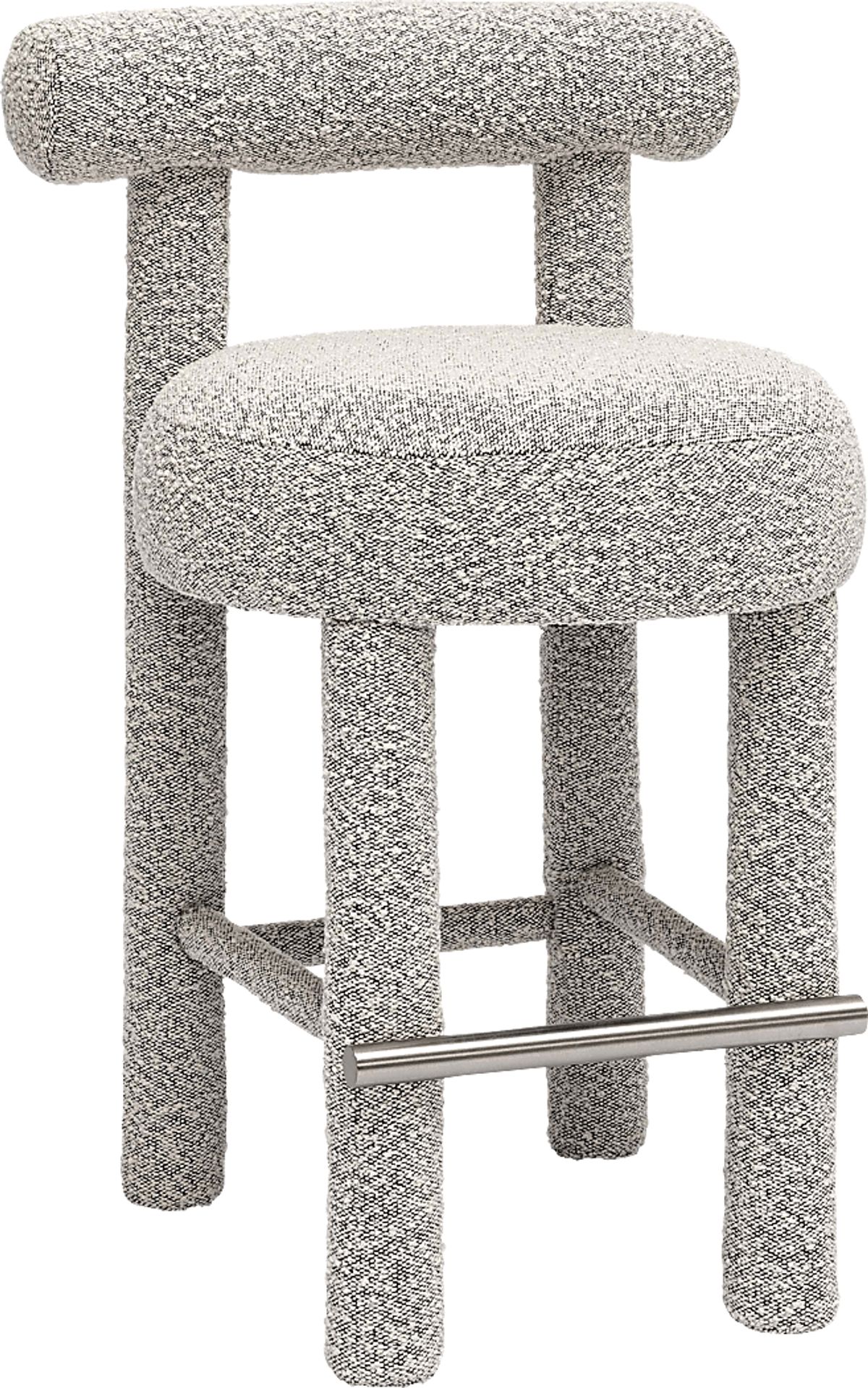 Costigan Black,White Polyester Fabric Counter Stool | Rooms to Go