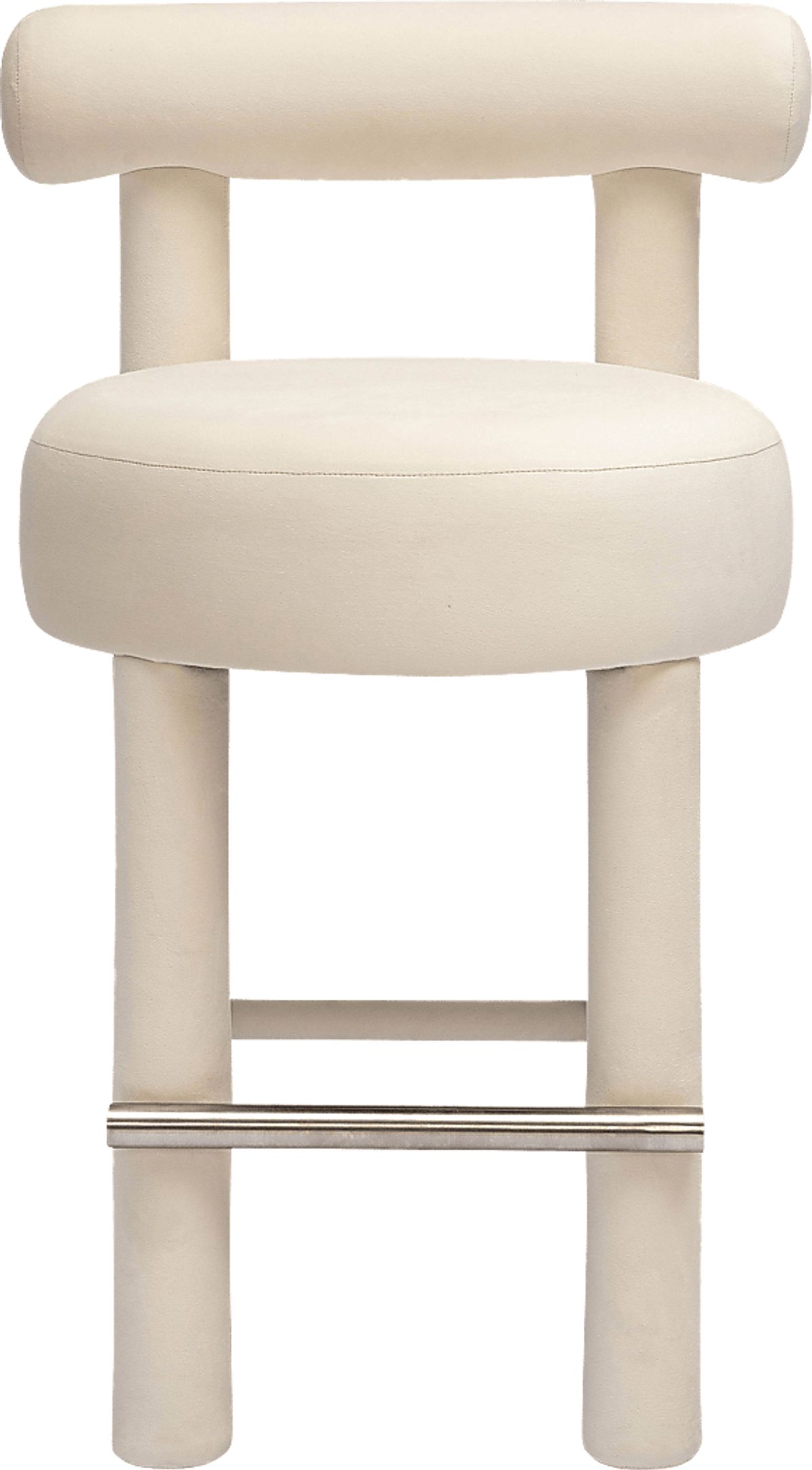 Costigan Cream Beige Polyester Fabric Counter Stool | Rooms to Go