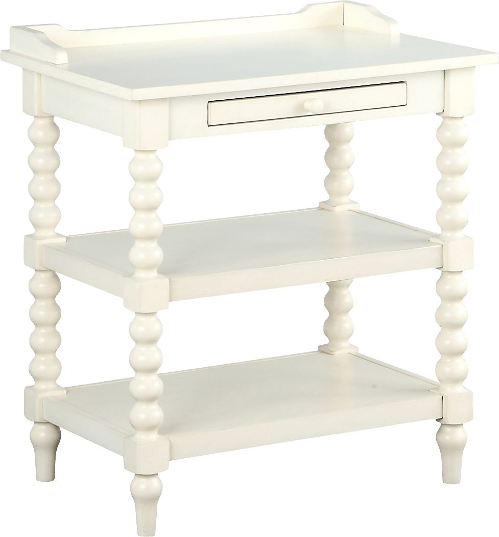 Costine White End Table